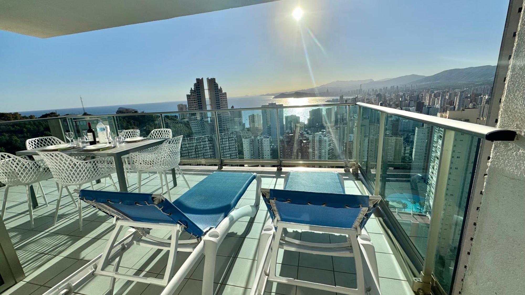 Highrise Apartment With Stunning Views From Private Balcony 85 貝尼多姆 外观 照片