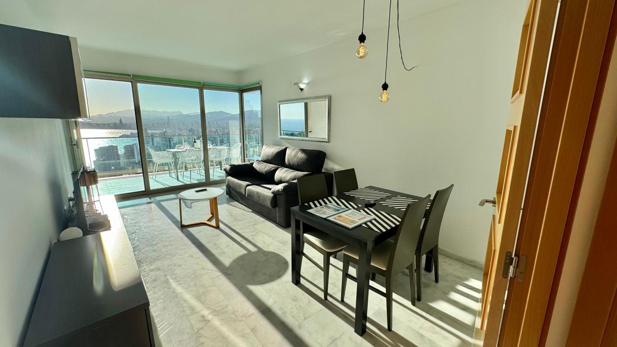 Highrise Apartment With Stunning Views From Private Balcony 85 貝尼多姆 外观 照片